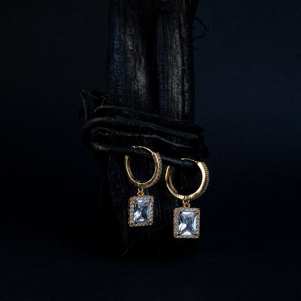 Square Diamond Earring